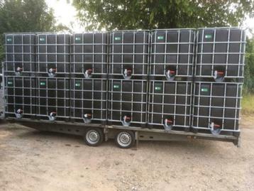 Zwarte anti algen ibc containers uit de voeding 150€, 150 litres ou plus, Enlèvement ou Envoi, Comme neuf, Synthétique