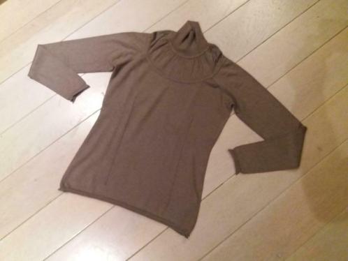 Prachtige bruine / taupe Burberry trui zijde/wol/cashmere M, Kleding | Dames, Truien en Vesten, Zo goed als nieuw, Maat 38/40 (M)