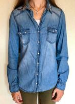 Jeanshemd met parels (Pimkie, 32), Blauw, Ophalen of Verzenden, Zo goed als nieuw, Pimkie