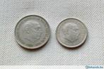 Spanje1957 lot 2 munten 25 en 5 Pesetas Franco ZZG, Postzegels en Munten, Munten | Europa | Euromunten, Spanje, Losse munt, Verzenden