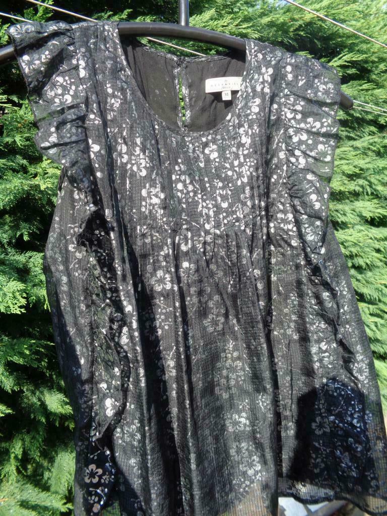 ESSENTIEL Los zijden zwart bloesje, tuniekje maat 34 - Small, ESSENTIEL, Zwart, Nieuw, Ophalen of Verzenden