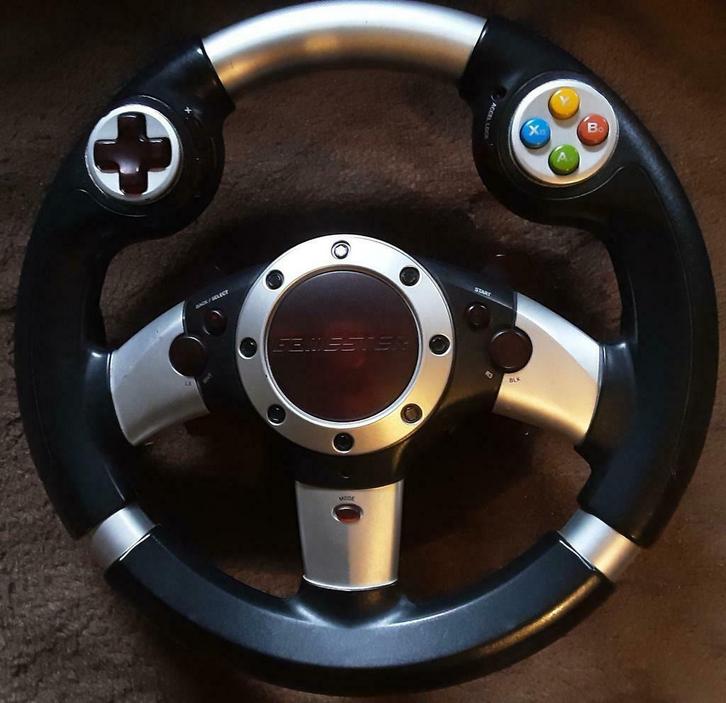 gamester race pac stuur, Games en Spelcomputers, Spelcomputers | Sony Consoles | Accessoires, Gebruikt, Stuur of Pedalen, Ophalen of Verzenden