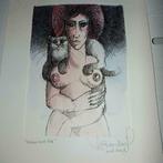 femme avec chat - Willy Bosschem, Antiquités & Art, Art | Peinture | Moderne, Enlèvement ou Envoi