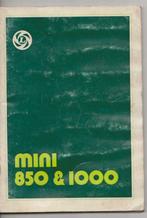 "Austin MINI 850-1000 - Special", 2 livrets d'instructions, Autos : Divers, Enlèvement ou Envoi