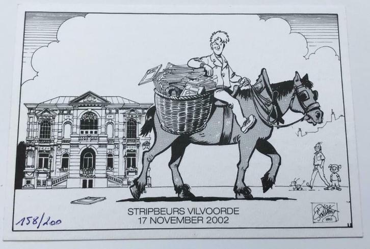 Leuke Ex-libris Dirk Stallaert - Kitty uit 2002., Livres, BD, Neuf, Une BD, Enlèvement ou Envoi