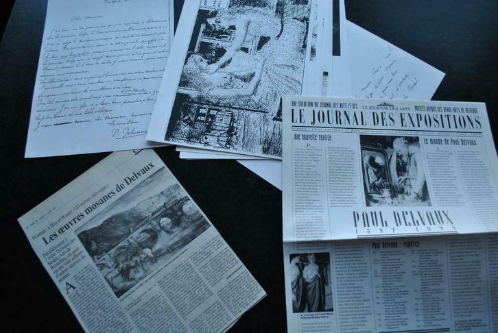 Paul DELVAUX Diverse documenten Toegangsbewijs Museum, Boeken, Kunst en Cultuur | Beeldend, Gelezen, Schilder- en Tekenkunst, Ophalen of Verzenden