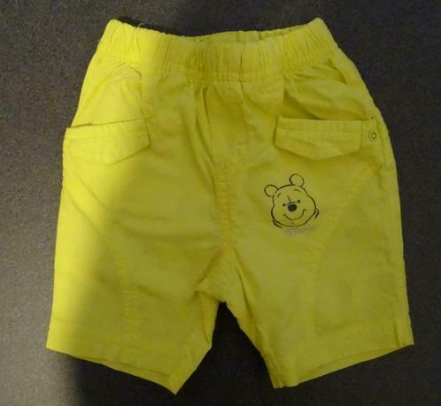 Mooie gele katoenen short Winnie the pooh (maat 68), Enfants & Bébés, Vêtements de bébé | Taille 68, Utilisé, Garçon, Pantalon