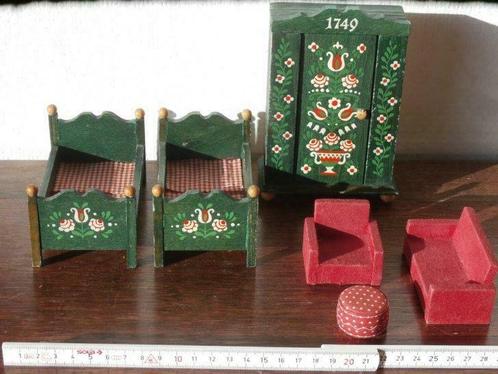 Antieke Duits-Beierse poppenhuismeubels"Dora Kuhn", Verzamelen, Poppenhuizen en Toebehoren, Gebruikt, Poppenhuis, Ophalen of Verzenden