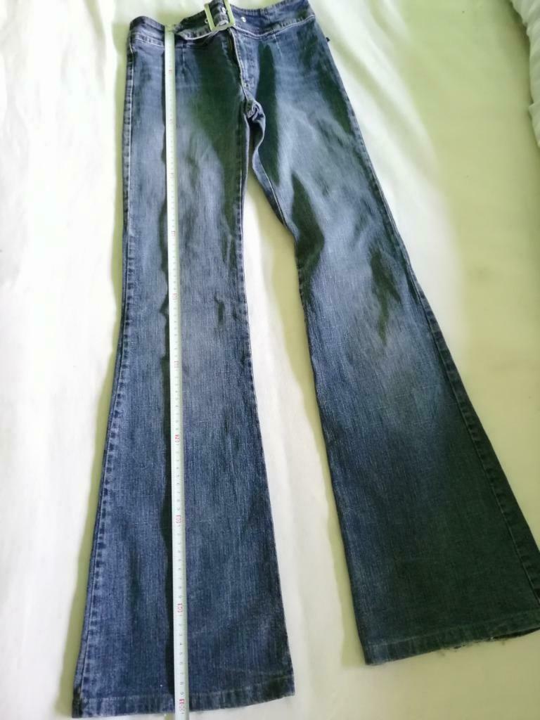 jeans flare gang denim meisjes, Enlèvement, Porté