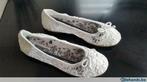 Witte kanten ballerina's maat 34 --- NIEUW!!, Verzenden, Nieuw, Meisje, Schoenen