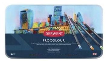 DERWENT - Procolour Tin Pencil - Metalen doos met 36 potlode