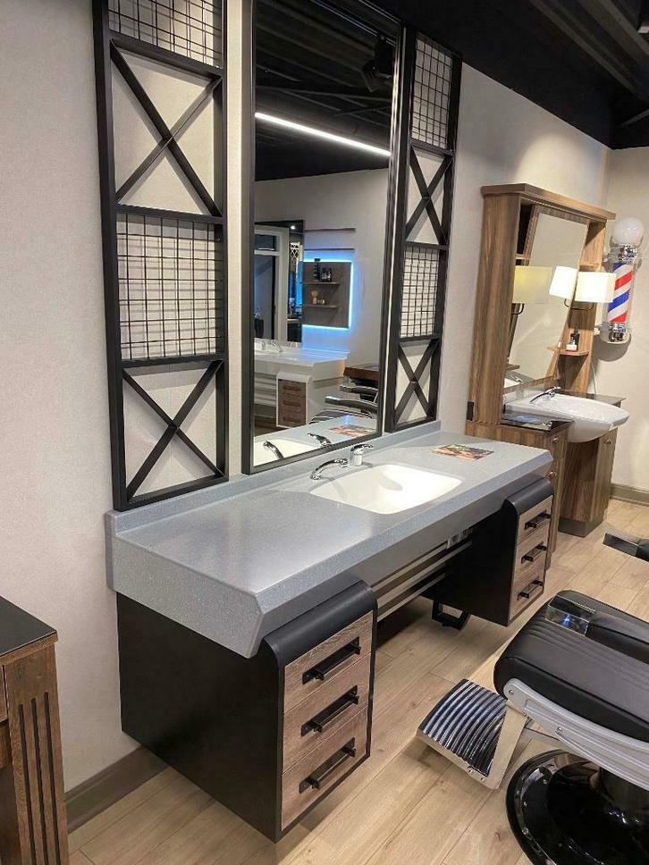 SHOVROOM UITVERKOOP Barbier Kaptafel Kapsalon inrichting, Huis en Inrichting, Woonaccessoires | Overige, Nieuw, Ophalen of Verzenden