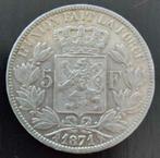 Belgium 1871 - 5 Fr. Zilver - Leopold II - Morin 158 - Pr, Argent, Envoi, Monnaie en vrac, Argent