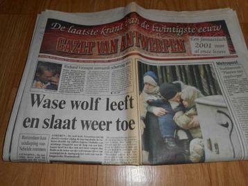 LAATSTE  KRANT VAN DE TWINTIGSTE EEUW, Boeken, Ophalen of Verzenden, Zo goed als nieuw, Krant