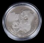 China - Silver Plated Herdenkingsmunt 'Panda and little one', Verzenden