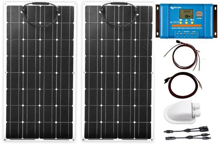 Set Flexibele Zonnepanelen 200W Caravan, Boot Victron Energy, Caravans en Kamperen, Caravanaccessoires, Nieuw, Ophalen of Verzenden