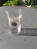 Oud bierglas HAECHT 33 cl, mini chipje af bovenaan zie foto, Verzamelen, Ophalen of Verzenden, Gebruikt