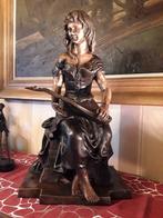Statue en bronze MIGNON d'après Hipp Fr Moreau 62 cm, enviro
