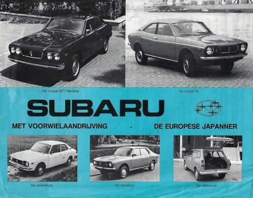 Subaru 1400 leaflets 1970s, Boeken, Auto's | Folders en Tijdschriften, Gelezen, Verzenden