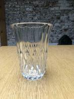 Val Saint Lambert vase cristal translucide taillé