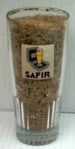 Bier brouwerij glas Safir Aalst, Gebruikt, Ophalen of Verzenden, Bierglas