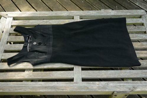 Little black dress, met bandjes, ronde kraag, maat 36, Kleding | Dames, Jurken, Gedragen, Maat 36 (S), Zwart, Boven de knie, Verzenden