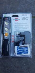 Handlamp met 2 + 3 LED's en oplaadbare batterij, Ophalen of Verzenden, Nieuw