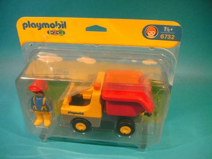 PLAYMOBIL- 1.2.3 - werk auto -, Kinderen en Baby's, Speelgoed | Playmobil, Zo goed als nieuw, Complete set, Ophalen of Verzenden