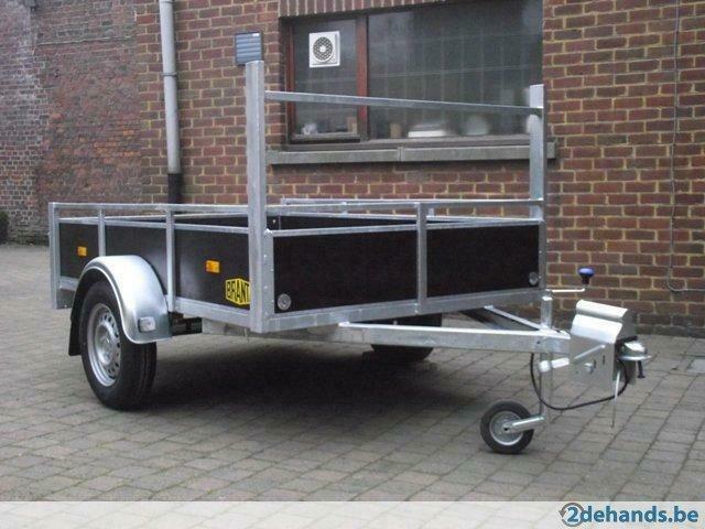 Nieuwe professionele enkelasaanhangwagen 1,75x1,5m ,  Aalst, Ophalen, Nieuw