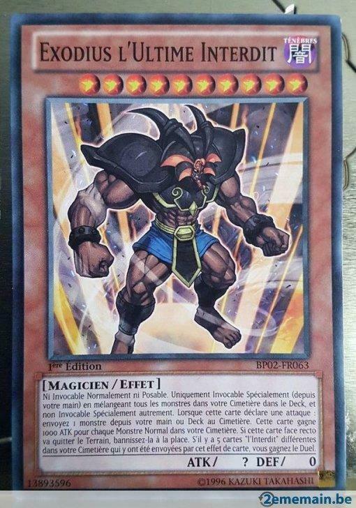 Yu Gi Oh! - exodius de ultieme verboden bp02-fr063 - fr, Hobby en Vrije tijd, Verzamelkaartspellen | Yu-gi-Oh!, Nieuw, Verzenden