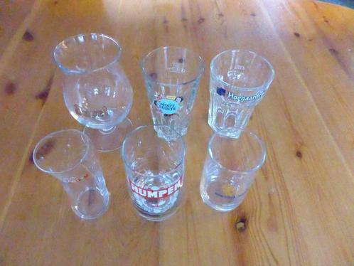 6 Bierglazen voor verzamelaars, Verzamelen, Glas en Drinkglazen, Zo goed als nieuw, Bierglas, Ophalen of Verzenden
