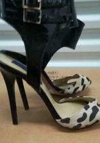 318A* Jimmy CHOO sexy sandales noir-blanc tout cuir (39), Vêtements | Femmes, Chaussures, Escarpins, Autres couleurs, Neuf