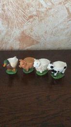 Eierdopjes /4 stuks / dierenmotief, Ophalen of Verzenden, Nieuw, Aardewerk, Overige typen
