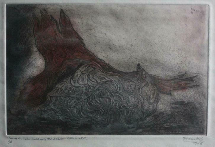 kleurets Frans Dille (1909-1999), Antiek en Kunst, Kunst | Etsen en Gravures, Ophalen of Verzenden