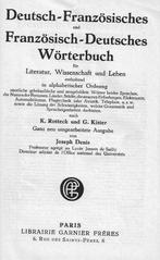 Dictionnaire Allemand Francais edition 1937, Livres, Allemand, Autres éditeurs, Utilisé, Enlèvement ou Envoi