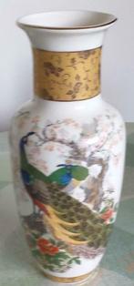 oosters vaasje met pauw, Enlèvement ou Envoi, Comme neuf, Moins de 50 cm
