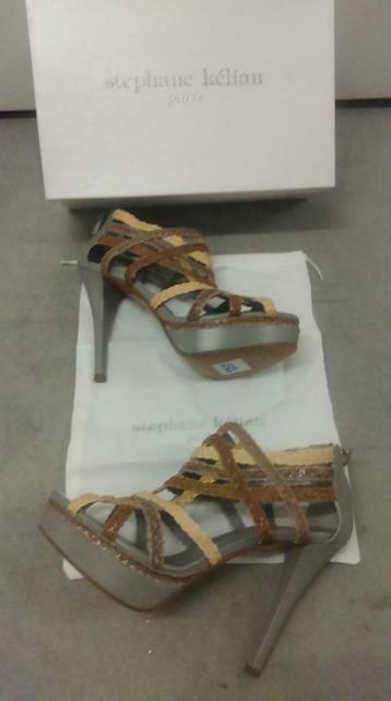 266* STEPHANE KELIAN - sandales haut gamme cuir 545 € (40,5), Neuf, Autres couleurs, Escarpins, Envoi