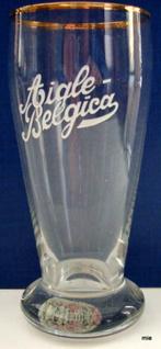 Bier brouwerij glas  Bab Aigle belgica fluit, Verzamelen, Ophalen of Verzenden, Zo goed als nieuw, Bierglas
