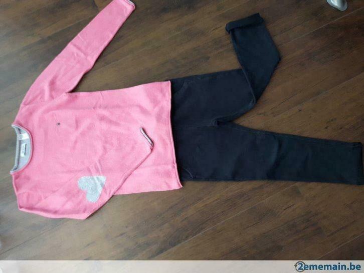ensemble pull fin Okaidi et pantalon zara 8ans, Kinderen en Baby's, Kinderkleding | Overige, Gebruikt
