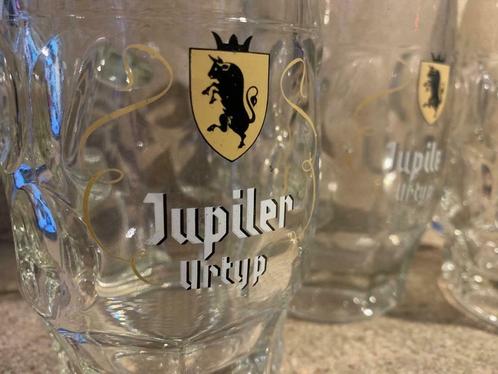 Jupiler Urtyp chopes et verre années 70-80 (marque disparue), Collections, Marques de bière, Utilisé, Chope(s), Jupiler