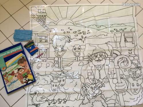 jeu éducatif tapis en plastique à colorier 92 x 92 cm - Dès, Enfants & Bébés, Jouets | Éducatifs & Créatifs, Utilisé, Découverte