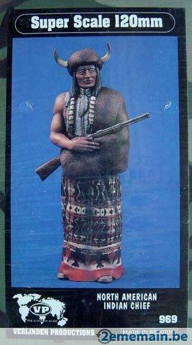 figurine north american indian chief verlinden 969, Hobby en Vrije tijd, Modelbouw | Overige, Nieuw