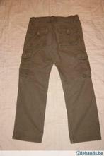 Beige/Kaki jongens broek met opgestikte zakken, Maat: 10jaar, Broek, MET, Gebruikt, Ophalen of Verzenden