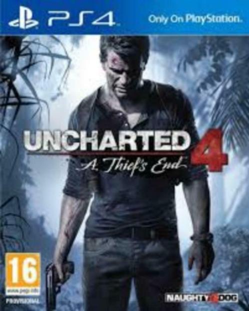 Jeu PS4 Uncharted 4., Consoles de jeu & Jeux vidéo, Jeux | Sony PlayStation 4, Comme neuf, Aventure et Action, 1 joueur, À partir de 16 ans