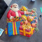 Grande décoration pvc père noel et ses cadeaux HT 50 cm x 43, Divers, Noël, Enlèvement