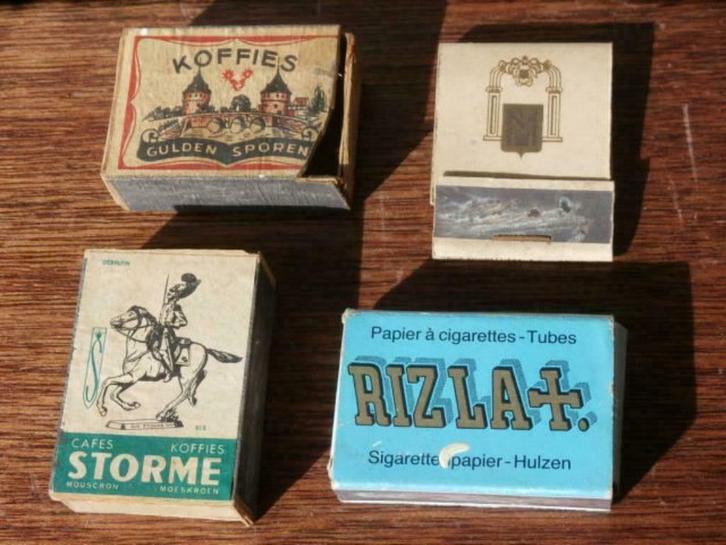 Antieke luciferdoosjes, Verzamelen, Rookartikelen, Aanstekers en Luciferdoosjes, Gebruikt, Luciferdoosjes of -merken, Ophalen of Verzenden