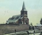 Carte Postale Aulnois-Quévy – L’Eglise (Cheval), Affranchie, Hainaut, Enlèvement ou Envoi, Avant 1920