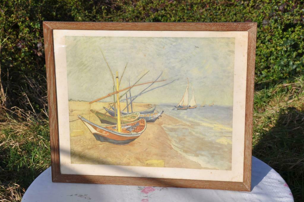 §  cadre bois chromo marine, Enlèvement ou Envoi