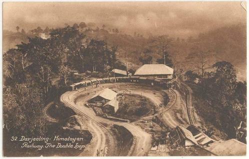 India / Darjeeling - Himalayan Railway The Double Loop 1914, Verzamelen, Postkaarten | Buitenland, Ongelopen, Buiten Europa, Voor 1920