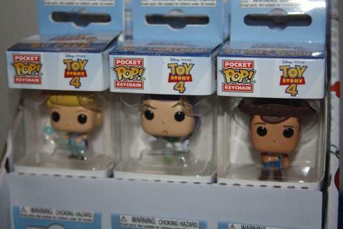 Toy Story 4 ( 3 x pocket Funko POP keychain ) Nieuw, Collections, Disney, Neuf, Statue ou Figurine, Autres personnages, Enlèvement ou Envoi